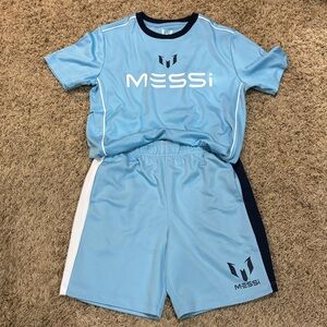 Messi Collection Boys Sky Blue Sports Jersey Set